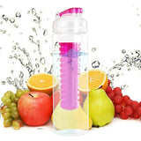 Fruit infuser water bottle Lemon Juice Water Bottle 700ml Infuser Health BPA Free Detox Flip Lid