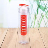 Fruit infuser water bottle Lemon Juice Water Bottle 700ml Infuser Health BPA Free Detox Flip Lid