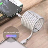 Magic Rope Automatically Retractable Fast Charging Magnetic Data Cable