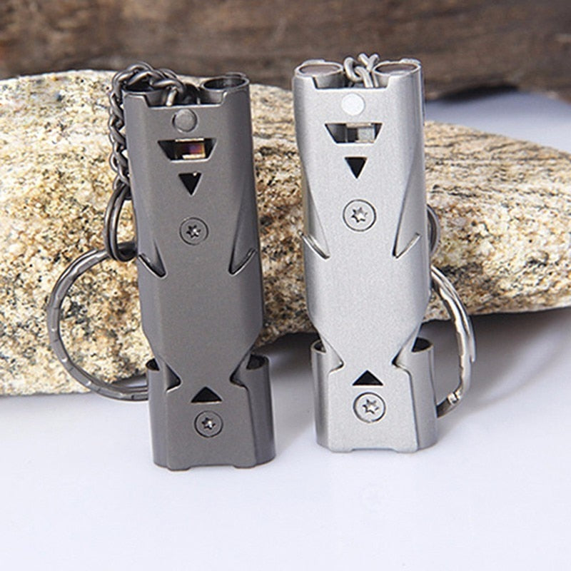 EMERGENCY SURVIVAL WHISTLE KEYCHAIN