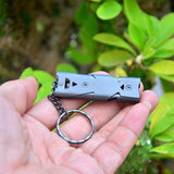 EMERGENCY SURVIVAL WHISTLE KEYCHAIN