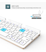 Ultra-Slim Mini Fordable Keyboard for Phones/Tablets