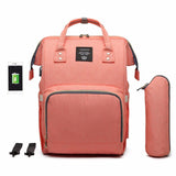 Multifunctional Baby Diaper Bag Backpack With USB Charging & Bottle Warmer