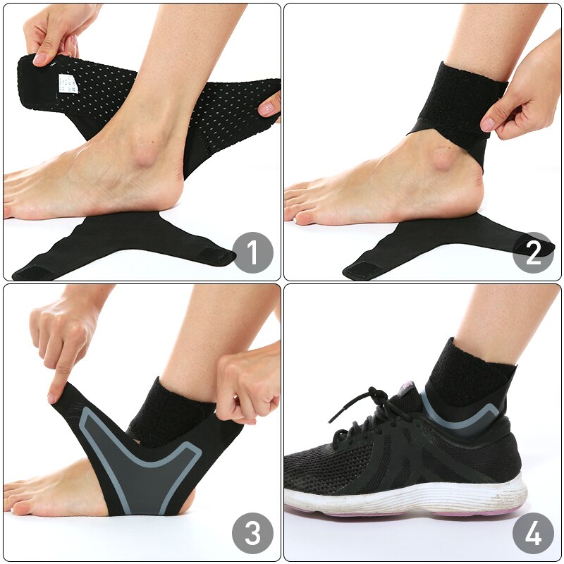 THE ADJUSTABLE ELASTIC ANKLE BRACE - Ankle Support Brace, Elasticity Free Adjustment Protection Foot Bandage, Sprain Prevention Sport Fitness Guard Band