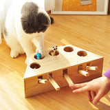 Wooden Cat Whack-a-mole Toy