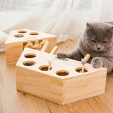 Wooden Cat Whack-a-mole Toy