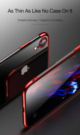 iPhone XR XS XS Max Gradient Plating Case Transparent Cover