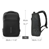 Anti-theft Waterproof Smart Backpack with Built-in Raincoat 15.6 inch Laptop Bag
