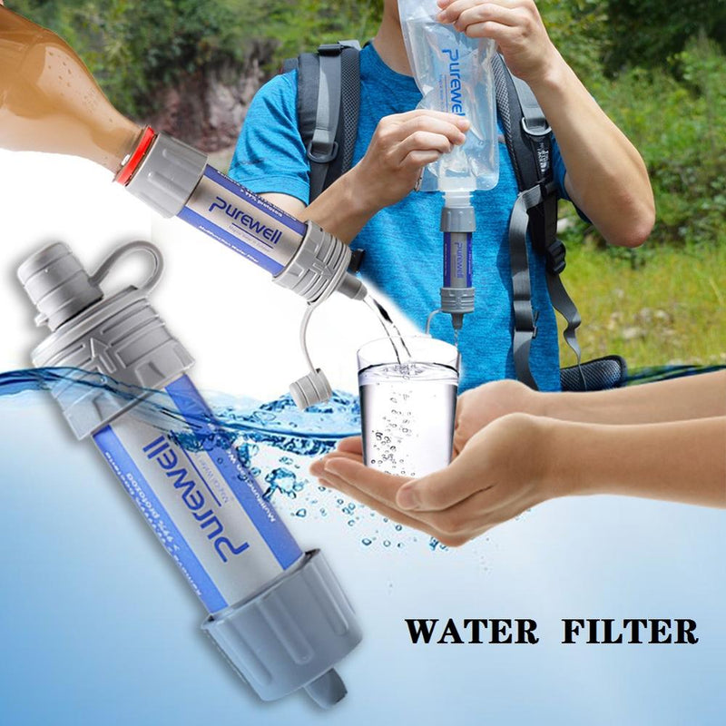Portable Water Filter Straw Emergency Water Filter