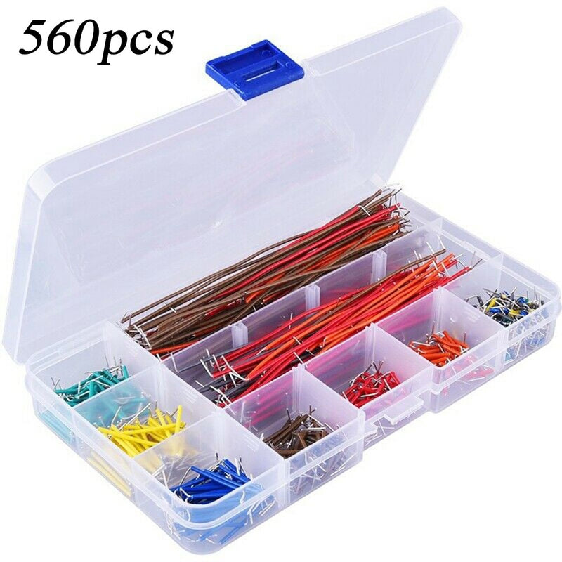 560 Pieces Jumper Wire Kit 14 Lengths Assorted Preformed Breadboard