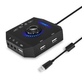 PHOINIKAS USB Hubs Audio Adapter External Stereo Sound Card