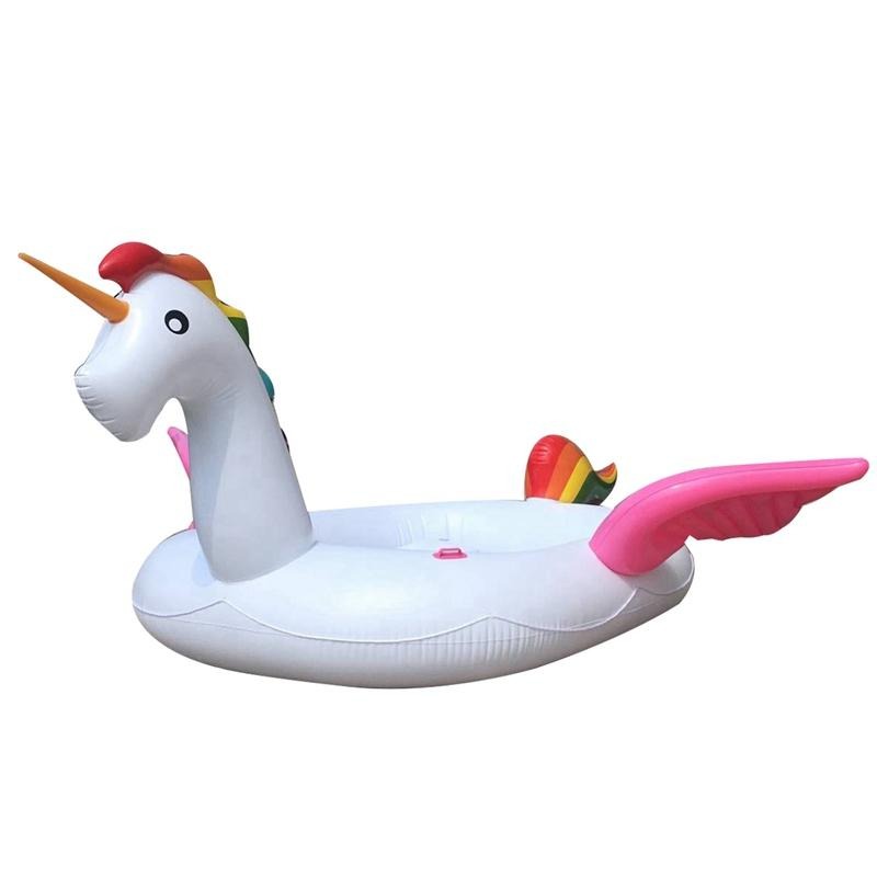 Inflatable Giant Unicorn Float  6-7 Person Boat Island
