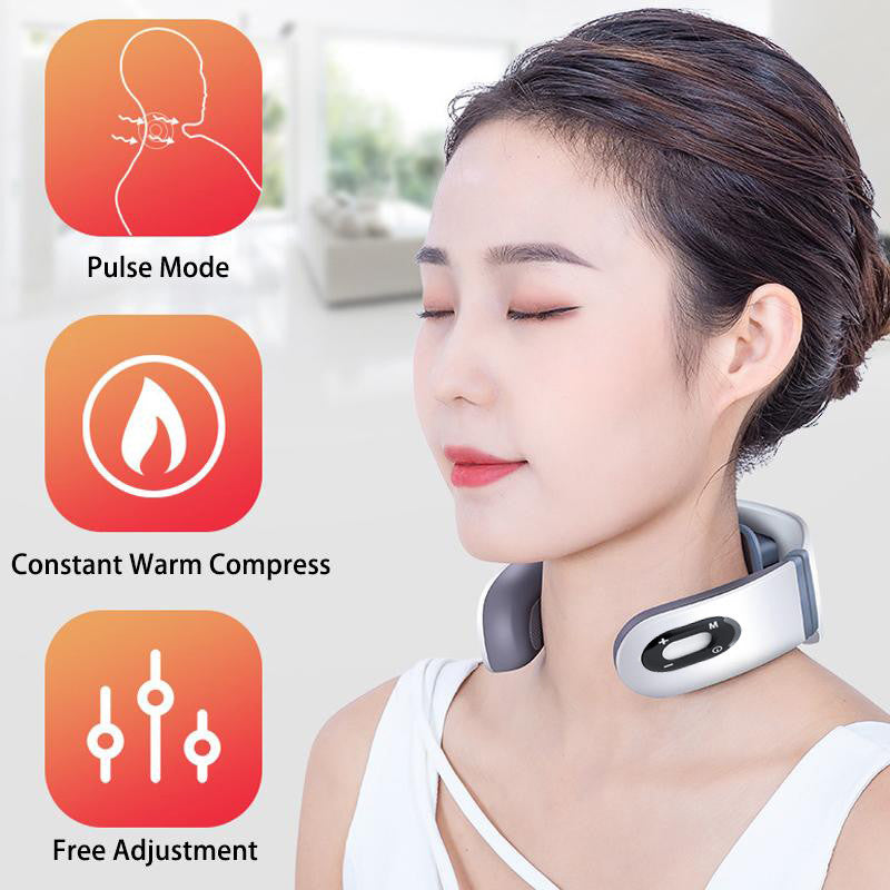 U Shaped Electric Pulse Neck Massage Pain Reliever