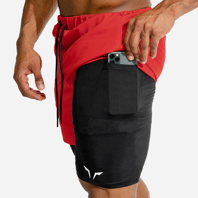 Men’s 2 in 1 New Summer Secure Running Pocket Shorts