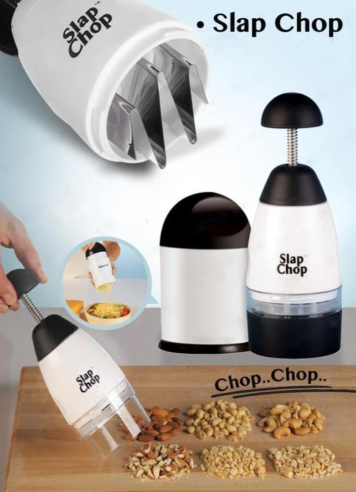 Slap Chop Slicer with Stainless Steel Blades - Slap Chop Food Slicer